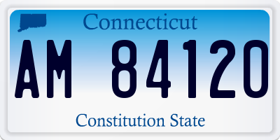 CT license plate AM84120