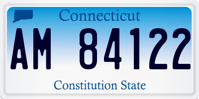 CT license plate AM84122