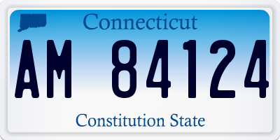 CT license plate AM84124