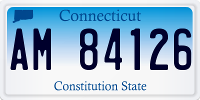 CT license plate AM84126