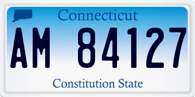CT license plate AM84127