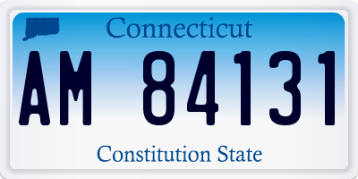 CT license plate AM84131