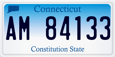 CT license plate AM84133