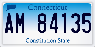 CT license plate AM84135