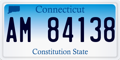CT license plate AM84138