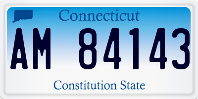 CT license plate AM84143