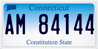 CT license plate AM84144