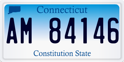 CT license plate AM84146