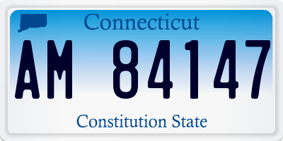 CT license plate AM84147