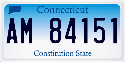 CT license plate AM84151