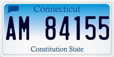 CT license plate AM84155