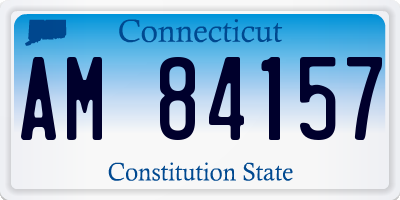 CT license plate AM84157