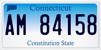 CT license plate AM84158