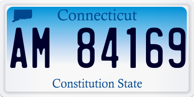 CT license plate AM84169