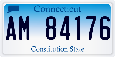 CT license plate AM84176