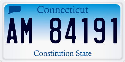 CT license plate AM84191