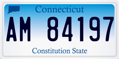 CT license plate AM84197