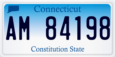 CT license plate AM84198