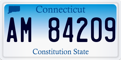CT license plate AM84209