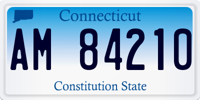 CT license plate AM84210