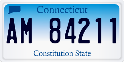 CT license plate AM84211