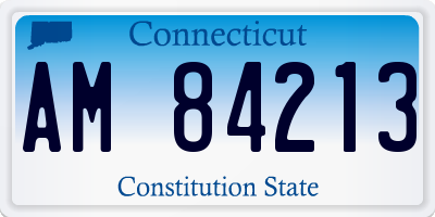 CT license plate AM84213
