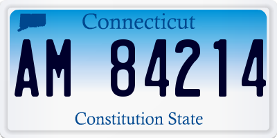 CT license plate AM84214