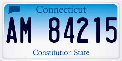 CT license plate AM84215