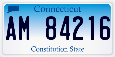 CT license plate AM84216