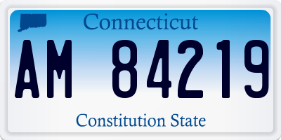 CT license plate AM84219