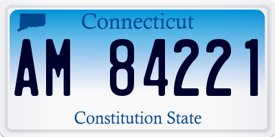 CT license plate AM84221