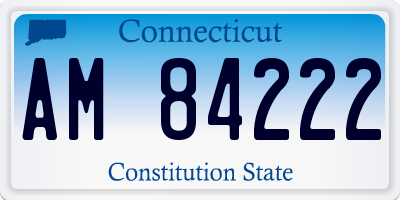 CT license plate AM84222