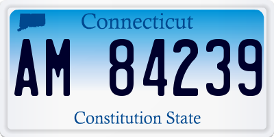 CT license plate AM84239