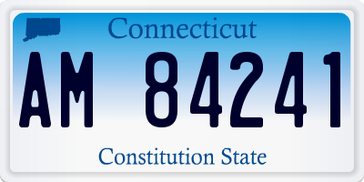 CT license plate AM84241