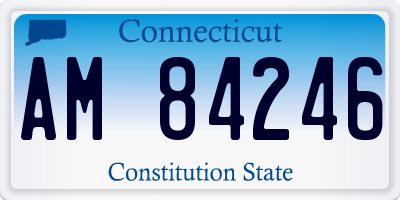 CT license plate AM84246