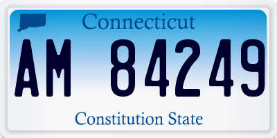 CT license plate AM84249