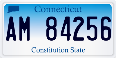 CT license plate AM84256