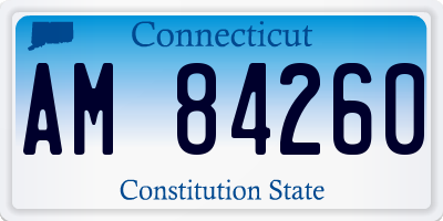 CT license plate AM84260