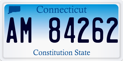 CT license plate AM84262