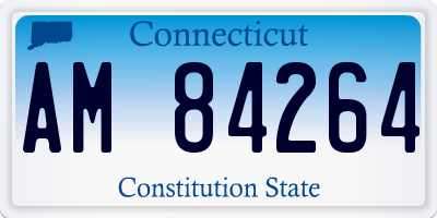CT license plate AM84264