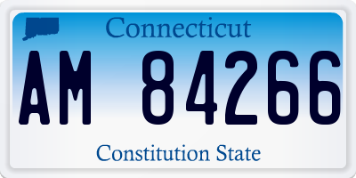 CT license plate AM84266