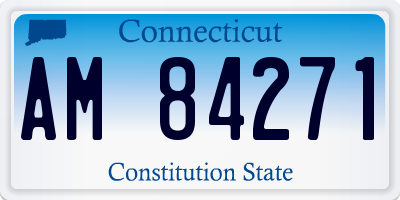 CT license plate AM84271