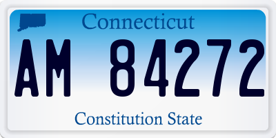 CT license plate AM84272