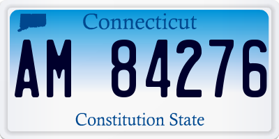 CT license plate AM84276