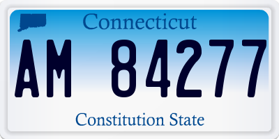 CT license plate AM84277