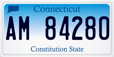 CT license plate AM84280