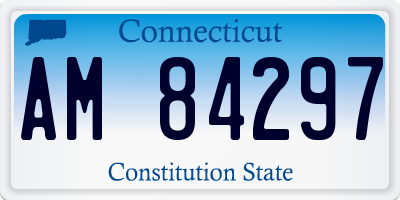 CT license plate AM84297