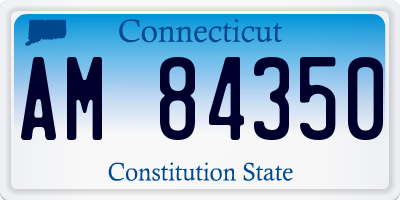 CT license plate AM84350