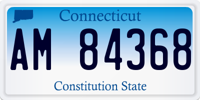 CT license plate AM84368