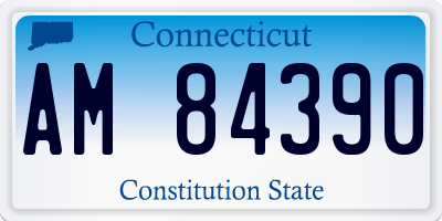CT license plate AM84390